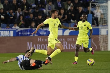 Josema, ante el Alavés, en un partido de la pasada temporada. 