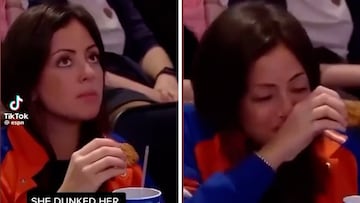 Una mujer se hace viral en la grada tras haberle hecho esta pillada: 2M de visitas y subiendo
