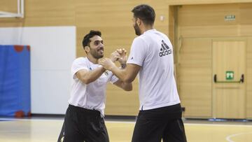 Facundo Campazzo y Felipe Reyes.