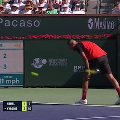 Kyrgios le hace a Nadal el saque por abajo y toda España se va a relamer con lo que pasa después