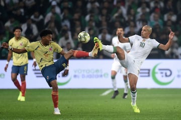 La Selección Colombia cayó goleada ante Argelia en el amistoso que se disputó en Lille. Mahrez fue la gran figura del partido al marcar doblete. 