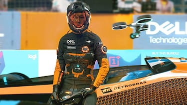 Indumentaria futurista de los pilotos de F1 para 2050.