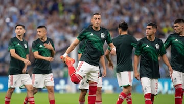  Rogelio Funes Mori of Mexico  during the game Argentina vs Mexican National Team (Mexico), Corresponding to Group C of the FIFA World Cup Qatar 2022, at Lusail Stadium, Lusail, Doha, November 26, 2022.

<br><br>

Rogelio Funes Mori  de Mexico durante el partido Argentina vs Seleccion Nacional Mexicana (Mexico), correspondiente al Grupo C de la Copa Mundial de la FIFA Qatar 2022, en el Estadio Lusail, Lusail, Doha, 26 de noviembre de 2022.