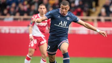 Kylian Mbappe of Paris Saint-Germain during the French championship Ligue 1 football match between AS Monaco and Paris Saint-Germain on March 20, 2022 at Louis II stadium in Monaco - Photo Nderim Kaceli / DPPI
AFP7
21/03/2022 ONLY FOR USE IN SPAIN
