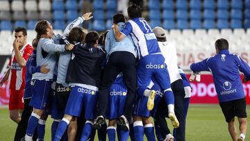Alegría del Espanyol en Almería en 2009.