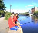 Las jugadoras españolas se relajan pescando en Norroköping