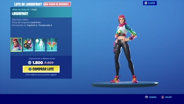 Skin Loserfruit en Fortnite: ya disponible, precio y contenidos