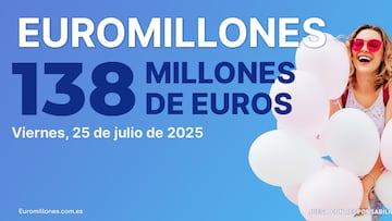 Euromillones: comprobar los resultados del sorteo de hoy, viernes 25 de julio