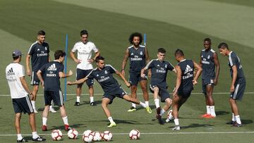 18/08/18 ENTRENAMIENTO REAL MADRID REGUILON SERGIO LOPEZ GRUPO
