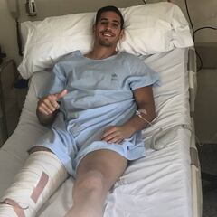Alex Alegría, operado con éxito de la rodilla derecha
