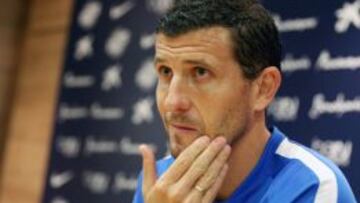Javi Gracia en rueda de prensa.