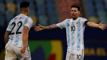 Lionel Messi y Lionel Scaloni, capit&aacute;n y entrenador de la Selecci&oacute;n de Argentina, elogiaron a Colombia previo al duelo de semifinales de la Copa Am&eacute;rica