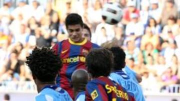 <b>PREPARADO. </b>Bartra marcó su primer gol en La Rosaleda.
