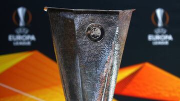 Soccer Football - Europa League - Round of 16 Draw - Nyon, Switzerland - February 22, 2019   General view of the Europa League trophy before the draw   REUTERS/Denis Balibouse