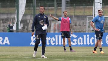 Entrenamiento Deportivo de La Coruña Borja Jiménez, ibai Gómez