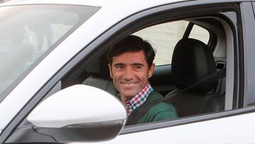 Marcelino, a la salida de la reunión.
