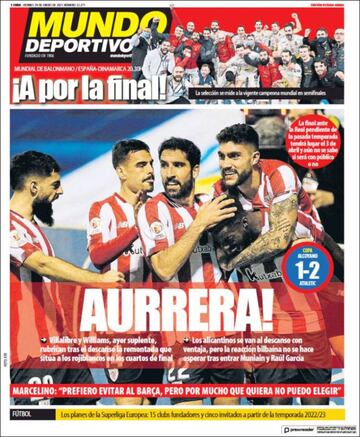 "Entrenar al Madrid es un sue?o"... las portadas deportivas de hoy