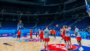 Entrenamiento de la Selección en el Mercedes Benz Arena