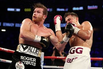 El triunfo de Canelo sobre Golovkin en imágenes