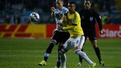 Cardona jug&oacute; su mejor partido con la Selecci&oacute;n Colombia ante Argentina por la Copa Am&eacute;rica.