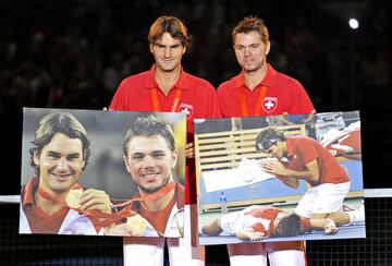 Oro olímpico en dobles junto a Stan Wawrinka. 