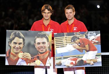 Oro olímpico en dobles junto a Stan Wawrinka. 