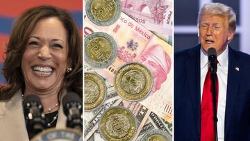 Las alarmantes reacciones que tendrá el peso mexicano si gana Kamala Harris o Trump la Presidencia de USA