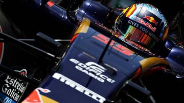 Carlos Sainz con el Toro Rosso en M¨®naco.