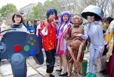 Una graduación universitaria con cosplays de juegos