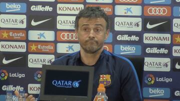 Luis Enrique: "Me gustaría que Iniesta acabara su carrera aquí"