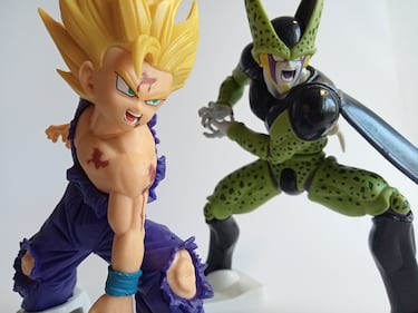Hazte con el mejor choque de Kamehamehas de ‘Dragon Ball Z’ con estas geniales figuras de Gohan y Célula