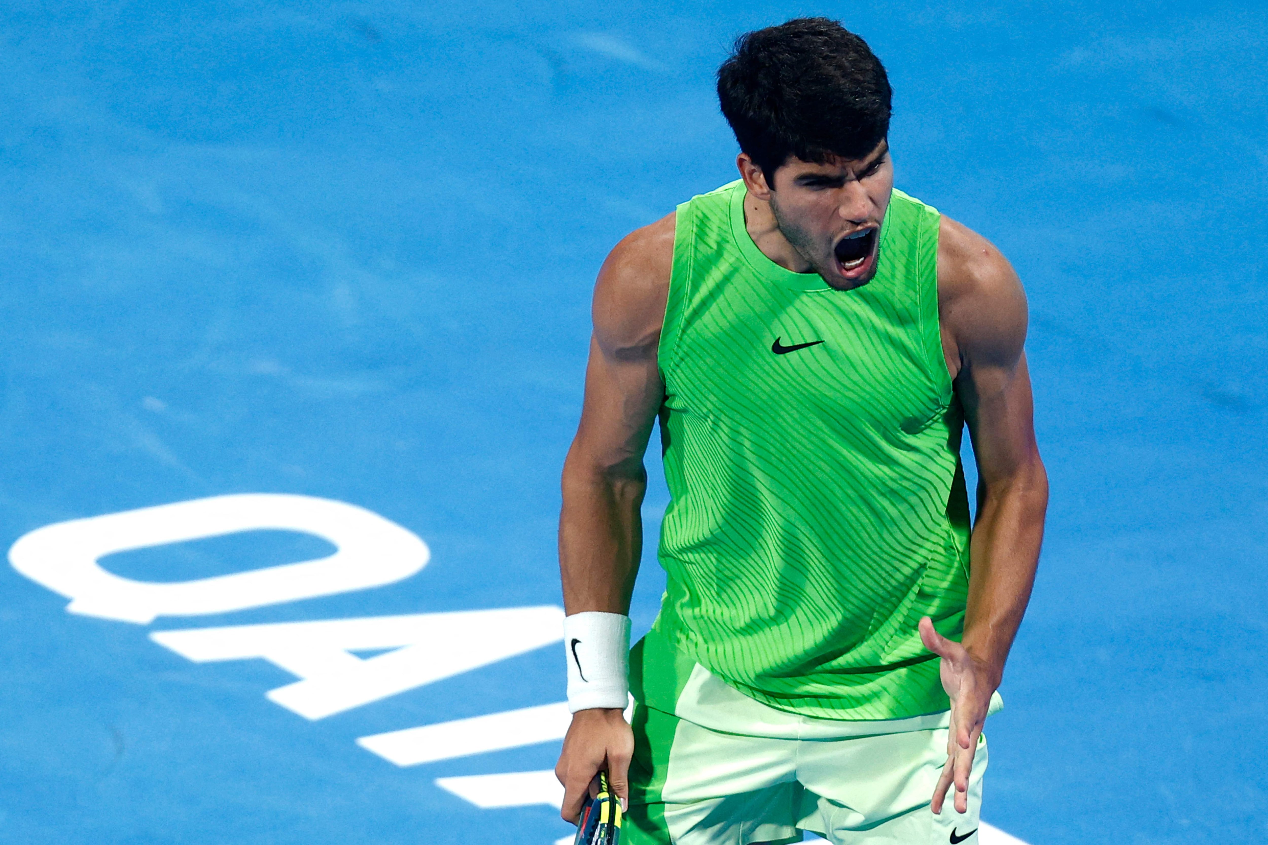 Disfrutar y ganar, la receta de Alcaraz contra el desgaste