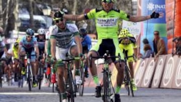 Imanol Est&eacute;vez se impone al sprint en la primera etapa de la Vuelta al Alentejo.