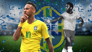 Neymar está cerca de romper un récord de Pelé