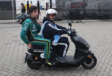 Lance Stroll tras abandonar la carrera del Gran Premio de China de F1.