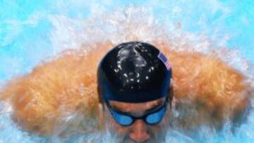 LONDON, ENGLAND - JULY 30: Michael Phelps of the United States reacts after he competed in the second semifinal heat of the Men's 200m Butterflyon Day 3 of the London 2012 Olympic Games at the Aquatics Centre on July 30, 2012 in London, England. (Photo by Cameron Spencer/Getty Images)