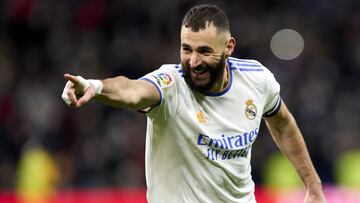 Benzema, con el Real Madrid.