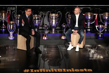 Barcelona pay tribute to Blaugrana legend Iniesta