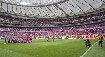 Gran ambiente en el Wanda Metropolitano. 