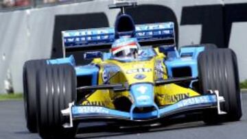 Alonso, en el Gran Premio de Australia de 2003.