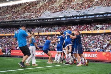 MADRID, SPAIN - JULY 29: Kings League Infojobs & Queens League Oysho Final Four 2023 at Civitas Metropolitano on July 29, 2023 in Madrid, Spain. (Photo by Jose Manuel Alvarez/Quality Sport Images/Kings League)