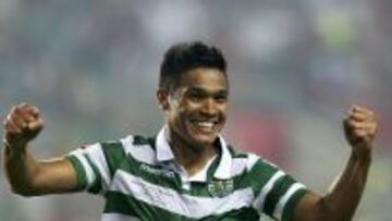 Te&oacute;filo Guti&eacute;rrez ha marcado cinco goles con la camiseta del Sporting de Lisboa. 