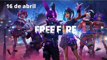 C車digos Free Fire de hoy 16 de abril de 2021; todas las recompensas gratis