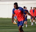 Samu, primer entrenamiento con el Cholo