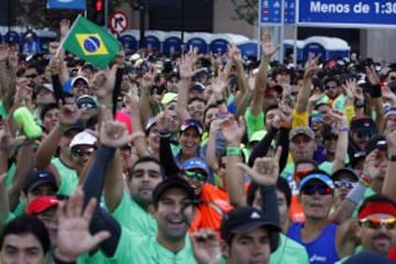 En la Alameda Bernardo O higgins, se dio inicio a una nueva versión de la Maraton de Santiago.