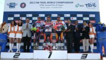 El podio del GP de Japón.
