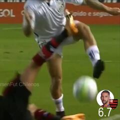 La fuerte entrada de Isla sobre Soteldo que le costó amarilla