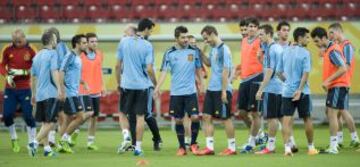 Las imágenes del entrenamiento de La Roja