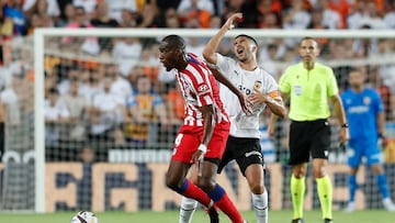 Kondogbia durante un partido del Atlético.