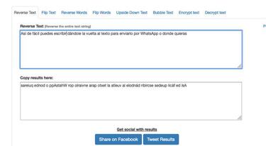 Cómo escribir mensajes al revés por WhatsApp y otras redes